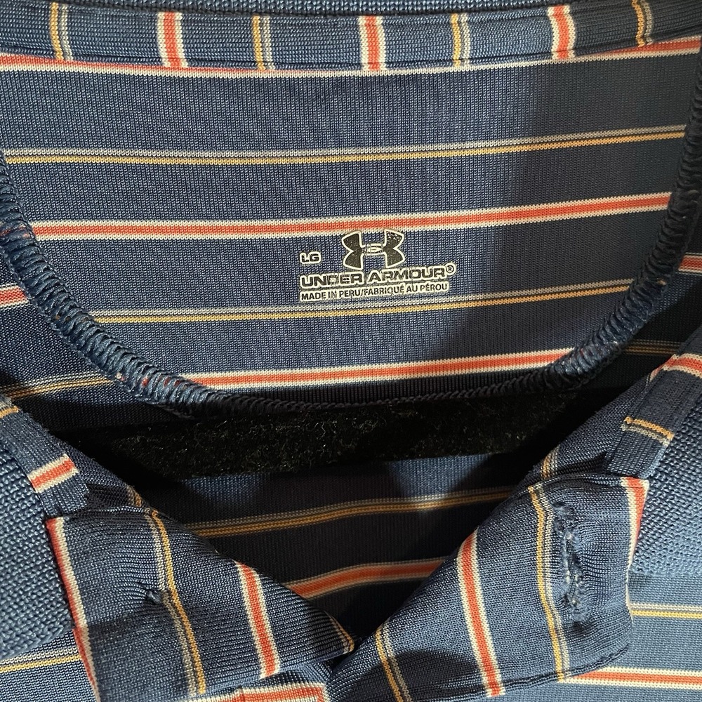 Under Armour Embroidered Pine Dunes Golf Polo Shirt L Performance Athleisure - Picture 2 of 7